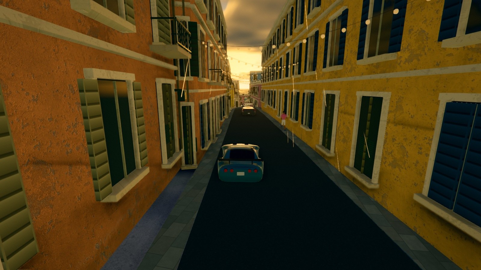 Las calles viejas, sobre ruedas, capturado en el motor del juego