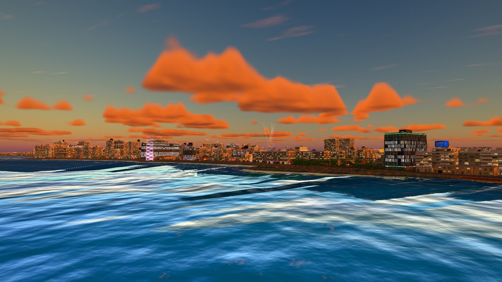 El skyline del Condado, capturado en el motor del juego