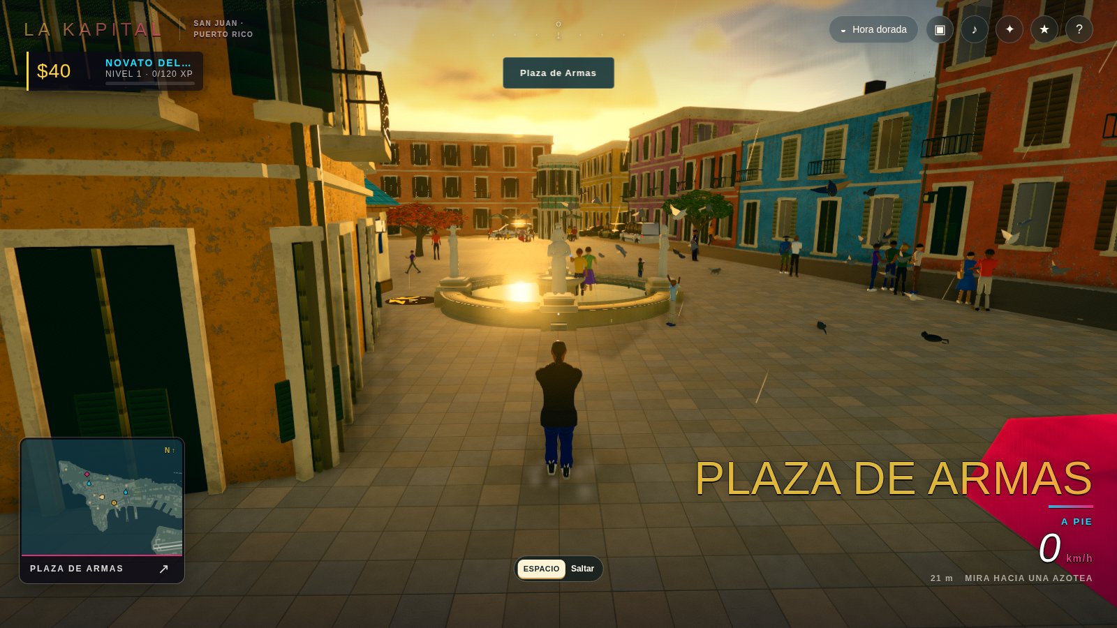 Plaza de Armas, capturado en el motor del juego